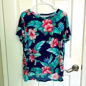 Macy’s Tommy Bahama Jersey Knit Floral Short Sleeve Tee